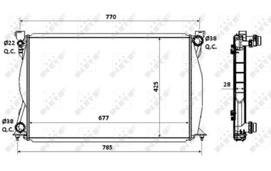Radiator, engine cooling EASY FIT, Image 4