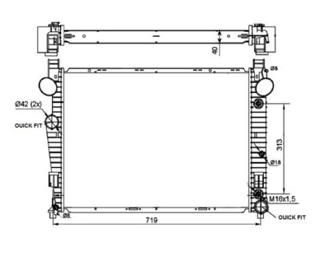 Radiator, engine cooling EASY FIT, Image 4