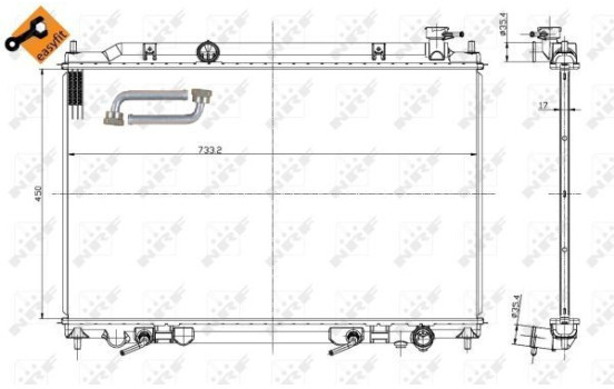 Radiator, engine cooling EASY FIT, Image 3