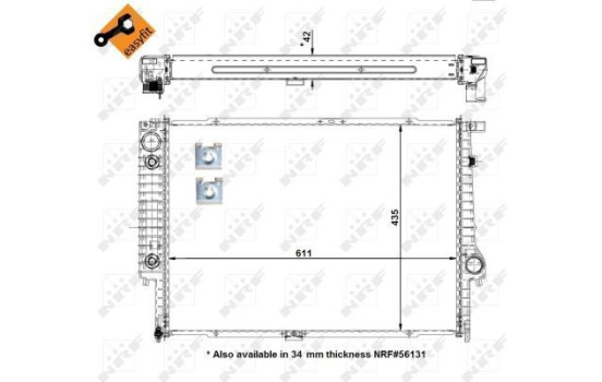 Radiator, engine cooling EASY FIT, Image 4