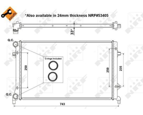 Radiator, engine cooling EASY FIT, Image 4