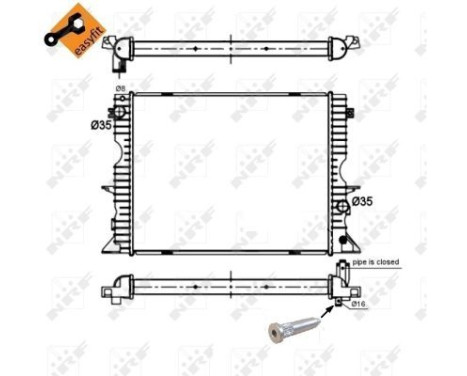 Radiator, engine cooling EASY FIT, Image 4