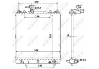 Radiator, engine cooling EASY FIT