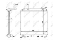 Radiator, engine cooling EASY FIT
