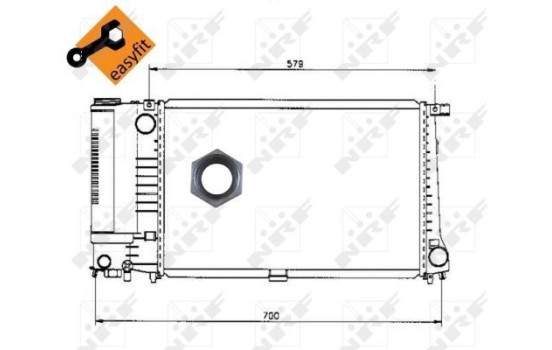 Radiator, engine cooling EASY FIT, Image 4
