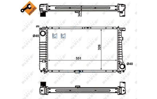 Radiator, engine cooling EASY FIT, Image 4