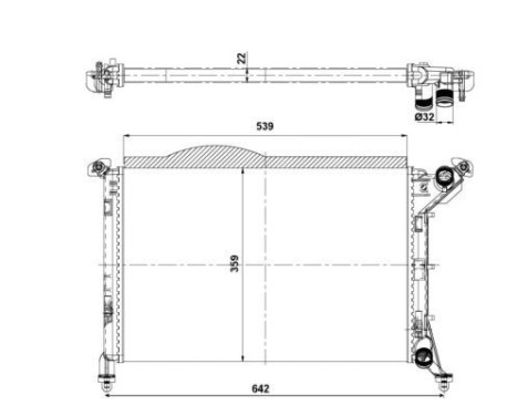 Radiator, engine cooling EASY FIT, Image 4