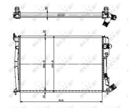 Radiator, engine cooling EASY FIT, Image 4