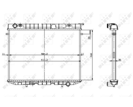 Radiator, engine cooling EASY FIT, Image 4