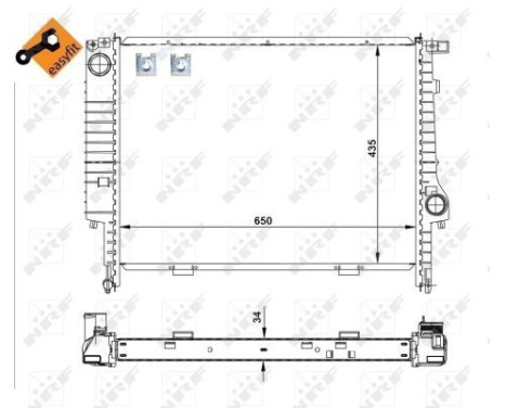 Radiator, engine cooling EASY FIT, Image 5