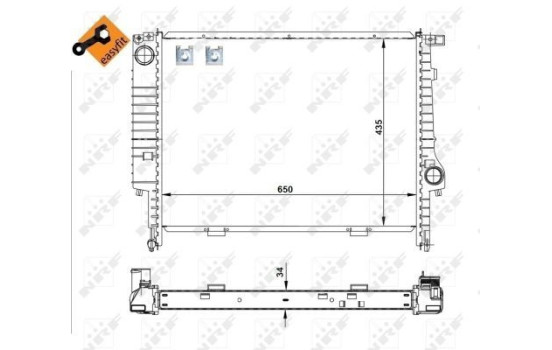 Radiator, engine cooling EASY FIT, Image 5