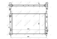Radiator, engine cooling EASY FIT