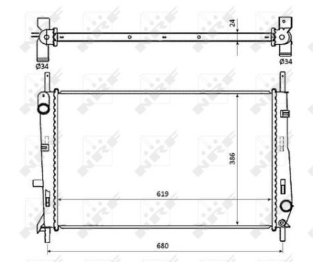 Radiator, engine cooling EASY FIT, Image 4