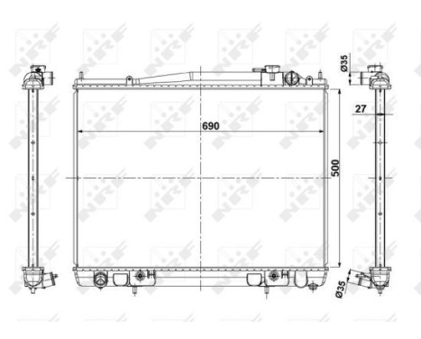 Radiator, engine cooling EASY FIT, Image 5