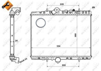 Radiator, engine cooling EASY FIT