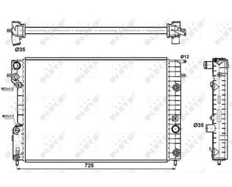 Radiator, engine cooling EASY FIT, Image 4