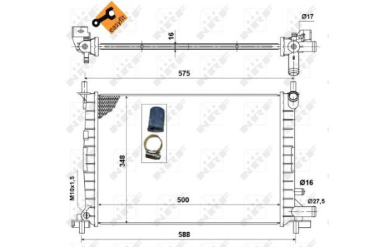 Radiator, engine cooling EASY FIT, Image 5