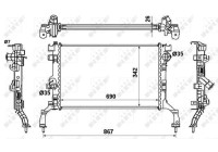 Radiator, engine cooling EASY FIT