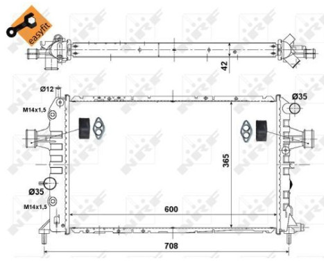 Radiator, engine cooling EASY FIT, Image 4