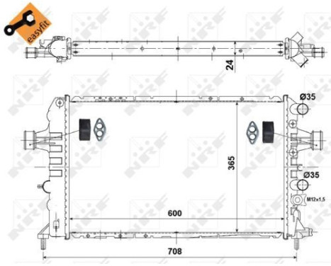 Radiator, engine cooling EASY FIT, Image 5