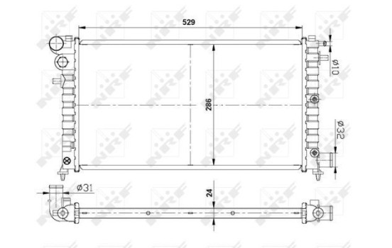Radiator, engine cooling EASY FIT, Image 5