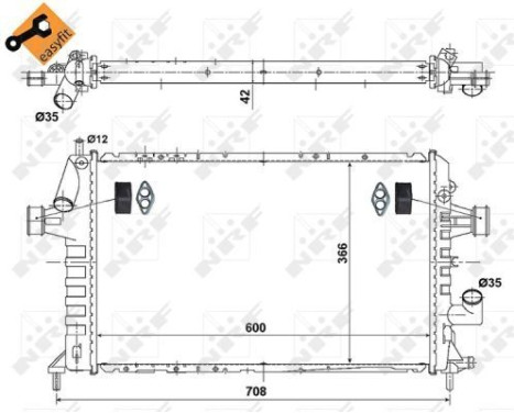 Radiator, engine cooling EASY FIT, Image 5