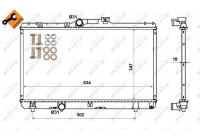 Radiator, engine cooling EASY FIT