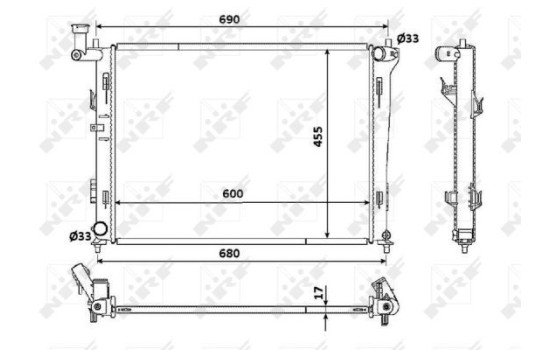 Radiator, engine cooling EASY FIT, Image 6