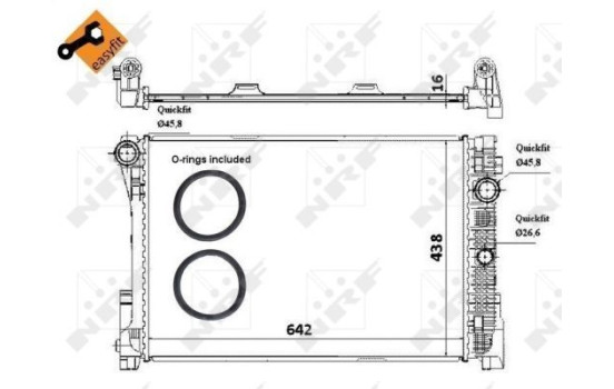 Radiator, engine cooling EASY FIT, Image 4