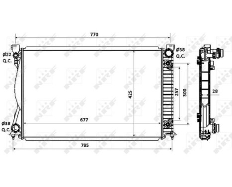 Radiator, engine cooling EASY FIT, Image 4