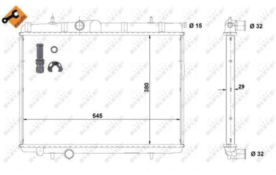 Radiator, engine cooling EASY FIT, Image 6