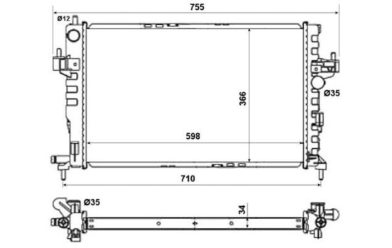 Radiator, engine cooling EASY FIT, Image 6