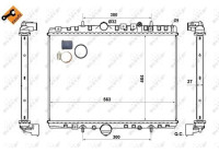 Radiator, engine cooling EASY FIT