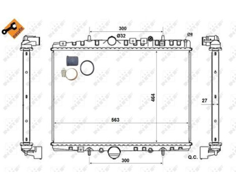 Radiator, engine cooling EASY FIT, Image 4