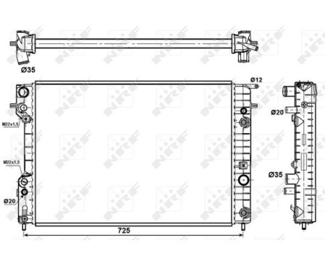 Radiator, engine cooling EASY FIT, Image 4