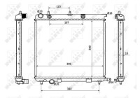 Radiator, engine cooling EASY FIT