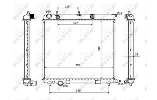 Radiator, engine cooling EASY FIT