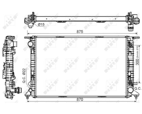 Radiator, engine cooling EASY FIT