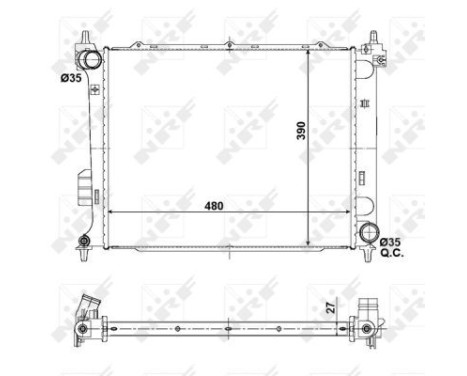 Radiator, engine cooling EASY FIT, Image 5