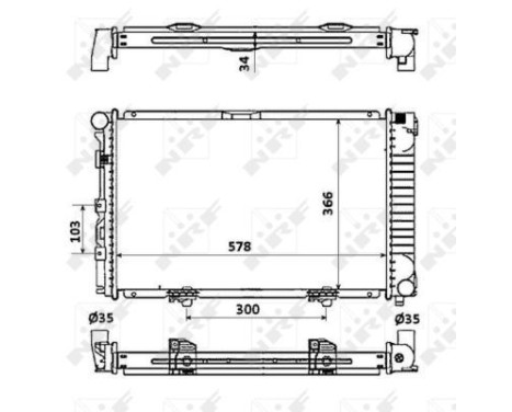 Radiator, engine cooling EASY FIT, Image 4