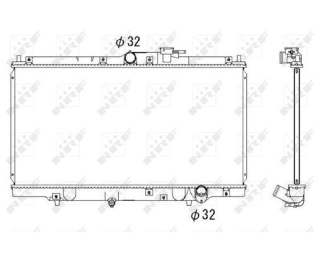 Radiator, engine cooling EASY FIT