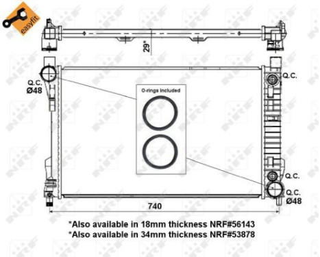 Radiator, engine cooling EASY FIT, Image 5