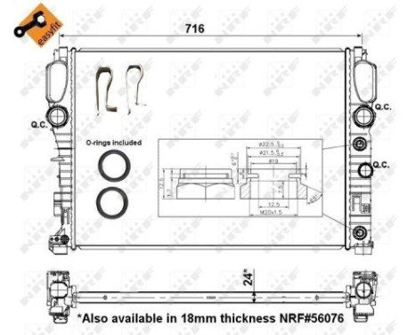 Radiator, engine cooling EASY FIT, Image 5