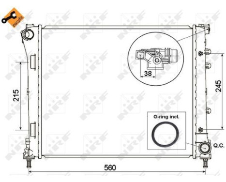 Radiator, engine cooling EASY FIT, Image 4