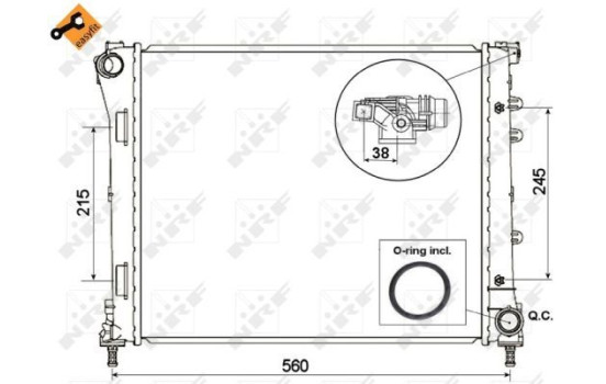 Radiator, engine cooling EASY FIT, Image 3
