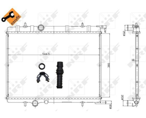 Radiator, engine cooling EASY FIT, Image 4