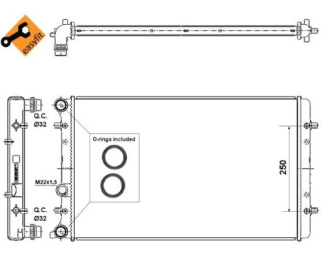 Radiator, engine cooling EASY FIT, Image 5