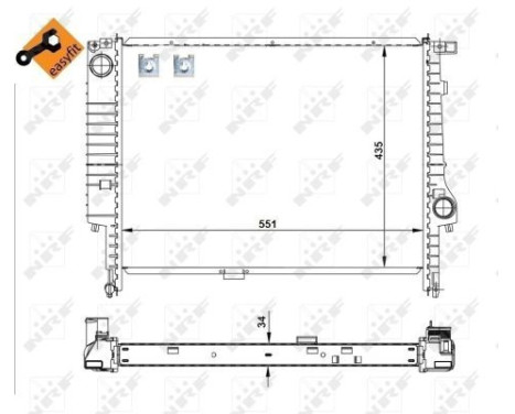 Radiator, engine cooling EASY FIT, Image 5