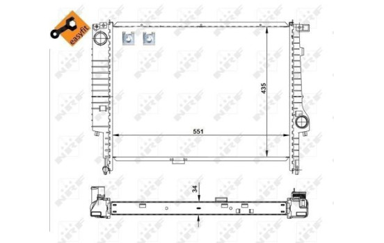 Radiator, engine cooling EASY FIT, Image 6