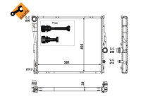 Radiator, engine cooling EASY FIT